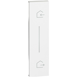 Cover illuminabile bianca simbolo Entra Esci per comando wireless incasso uso domestico
