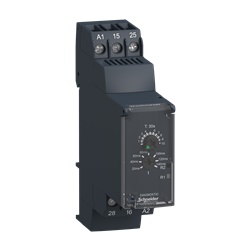 Relè temporizzato monofunzione - 0.3s…30s - 24…240V AC/DC - 2NC/NO
