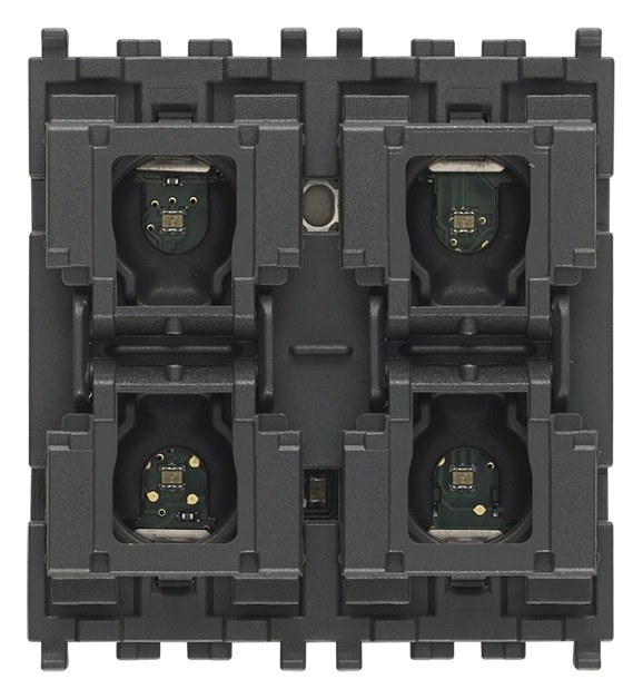 Comando domotico 4 pulsanti con dimmer LED 240V per lampade incandescenza, CFL, LED, uso residenziale e commerciale