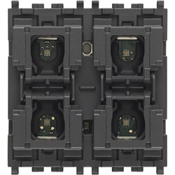Comando domotico 4 pulsanti con dimmer LED 240V per lampade incandescenza, CFL, LED, uso residenziale e commerciale