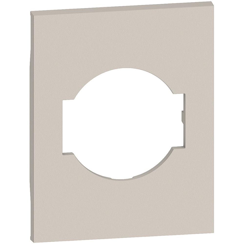 Cover presa standard Italia/Germania 3 moduli sabbia per impianti elettrici