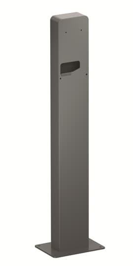 Piedistallo metallico rettangolare robusto per 2 caricatori Terra AC, supporto autoportante per installazioni elettriche interne ed esterne