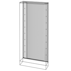 TELAIO POSTERIORE - QUADRO DA PAVIMENTO - QDX 630 L - 600X1600MM