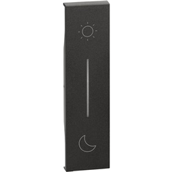 Cover L.NOW SleepWake-Up nero illuminabile per comando wireless incasso 1 modulo