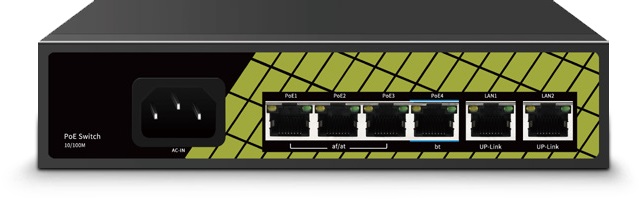 SWITCH 6 PORTE TOTALI CON POTENZA 3