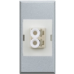 Bussole modulari duplex accoppiamento cavo fibra ottica LC serie civile Axolute Tech