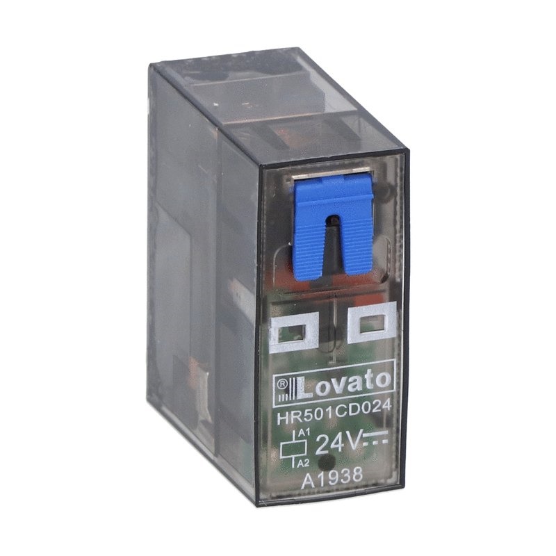 RELE MINIATURIZZATO 1 SCAMBIO 16A 24VDC CON LED INDICATORE STATO USO INDUSTRIALE