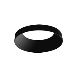 Riflettore tondo policarbonato nero per faretti incasso modulabile retail musei abitazioni