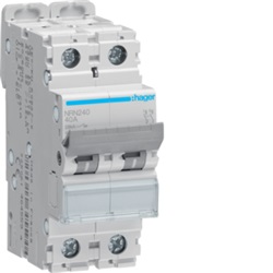 INTERRUTTORE AUTOMATICO 2P 40A 20KA