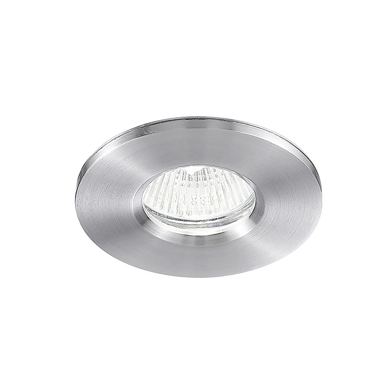 Downlight incasso alluminio GU5,3 IP54 per interni ed esterni umidi, bianco o satinato