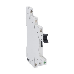 Zoccolo Slim 12-24V AC/DC per relè con terminali a vite, uso elettrico industriale