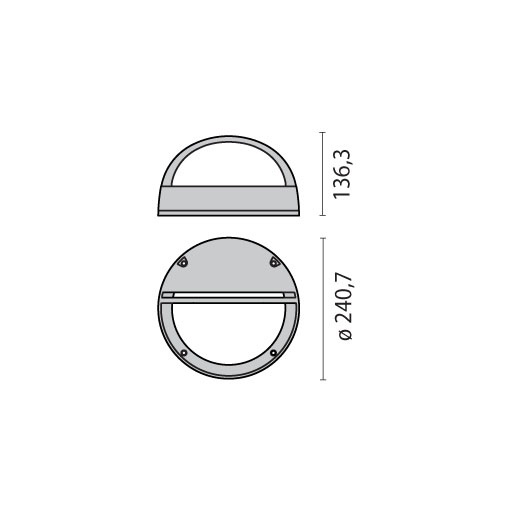 EKO+21 GRILL E27 GR/M