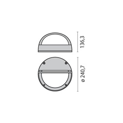 EKO+21 GRILL E27 GR/M