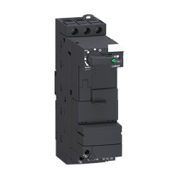 Non reversing power base, TeSys Ultra, 3P, 1NO + 1NC, 38A, 690V, Advanced power base