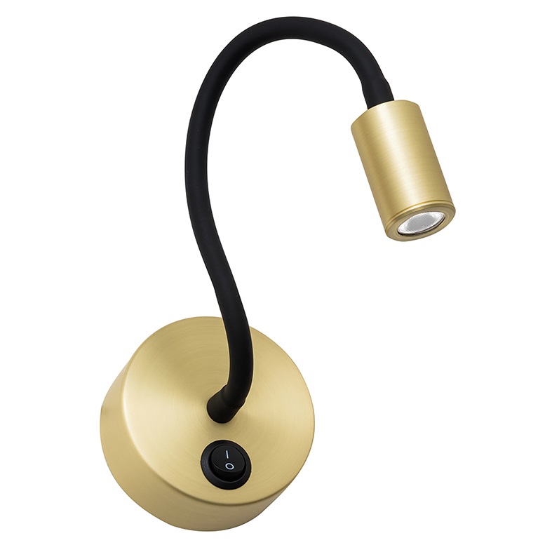 LAMPADA PARETE LED 3K ORO SAT 3W