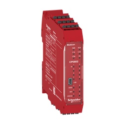 Modulo configurabile modulare di sicurezza 8DI 2DO m.molla + connettore posteriore