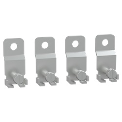 Staffa montaggio a parete acciaio inox set 4 pezzi per cassette elettriche PLS