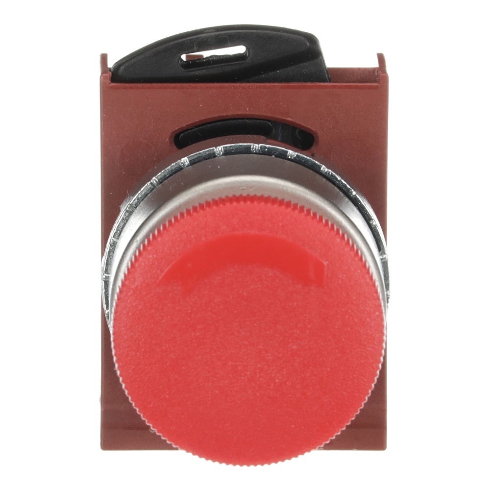 Pulsante fungo rosso 28 mm sblocco rotativo mantenuto per controllo industriale e emergenza