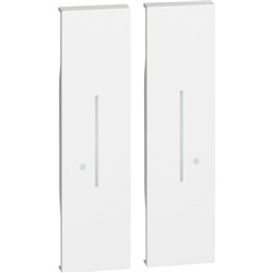 Cover illuminabile doppio luci wireless bianco per comando luci