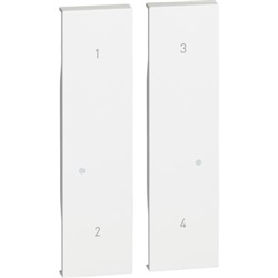 Cover 2 moduli scenari wireless bianco per impianti elettrici