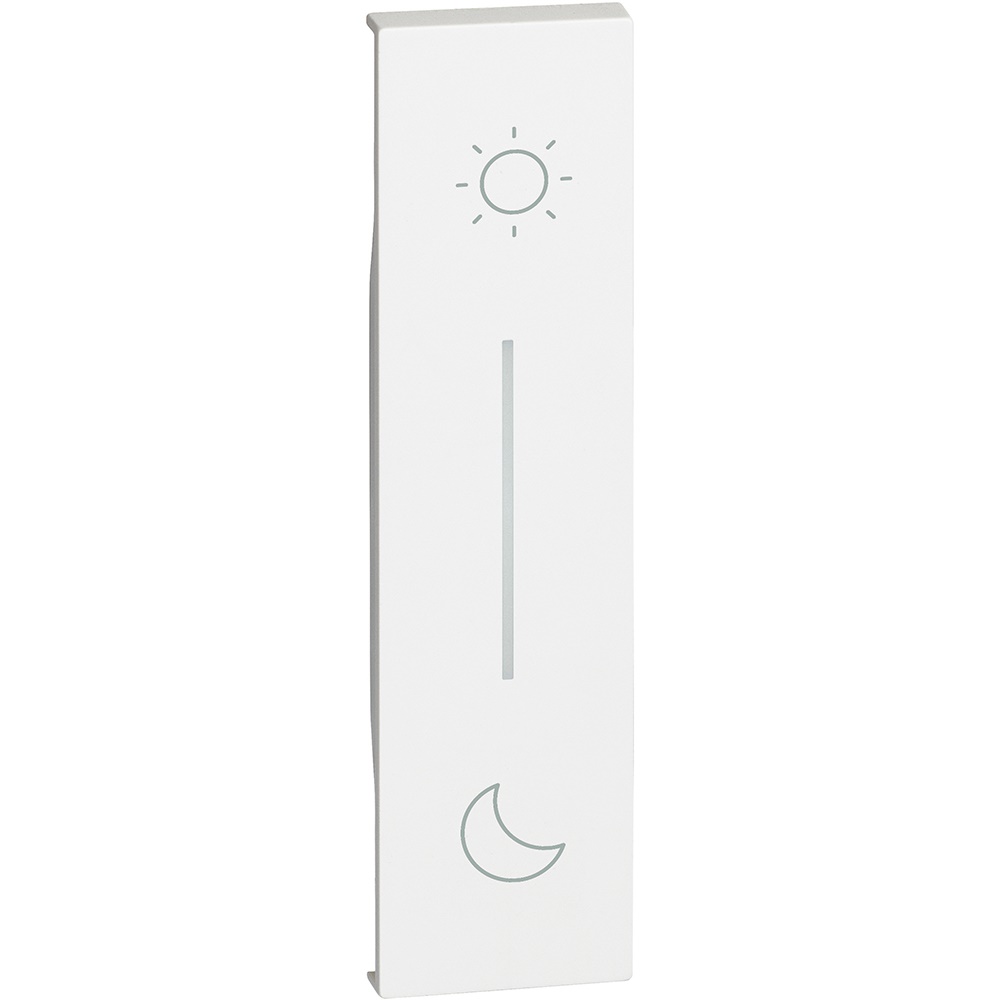Cover illuminabile simbolo Notte & Giorno per comando wireless incasso bianco
