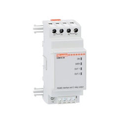 Modulo espansione RS485 isolato 2 uscite relè 5A 250VAC per sistemi modulari