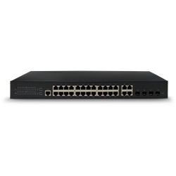 SWITCH 24 PORTEPOE+4 FIBRA, MAX 400