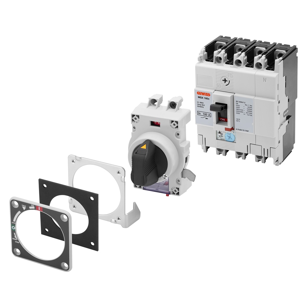 Manovra rotativa diretta IP3X MSXE/M1000 interruttore scatolato distribuzione potenza