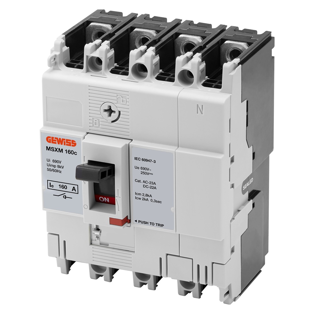 MSXM 160c - INTERRUTTORE DI MANOVRA SEZIONATORE - 4P 160A 690V