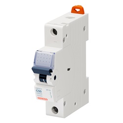 Interruttore magnetotermico 1 polo 50A 10kA protezione circuiti civili e industriali
