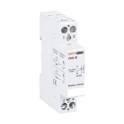 Contattore modulare bipolare 32A AC1 220-230V per comando elettrico