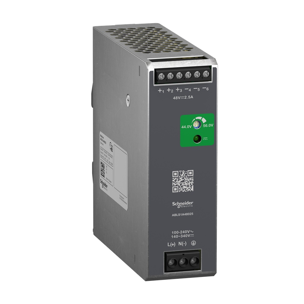 Alimentatori switching, 100-240 V AC, 48 V 2.5 A, monofase, Ottimizzato