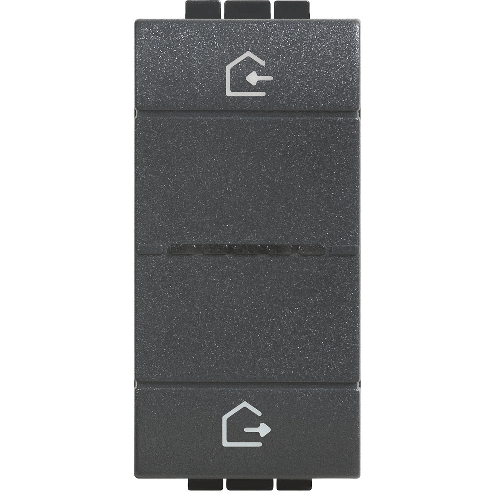 Comando scenari wireless 2 pulsanti Entra Esci batteria 8 anni incasso senza fili