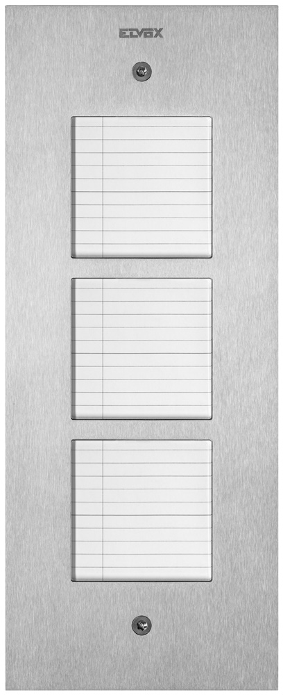 PLACCA STEELY 2F+ PORTANOMI ACCIAIO