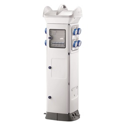 QMC63C - CABLATO - PER CAMPEGGI - BIFACCIALE - 8 PRESE 2P+T 16A - IP55 - BIANCO