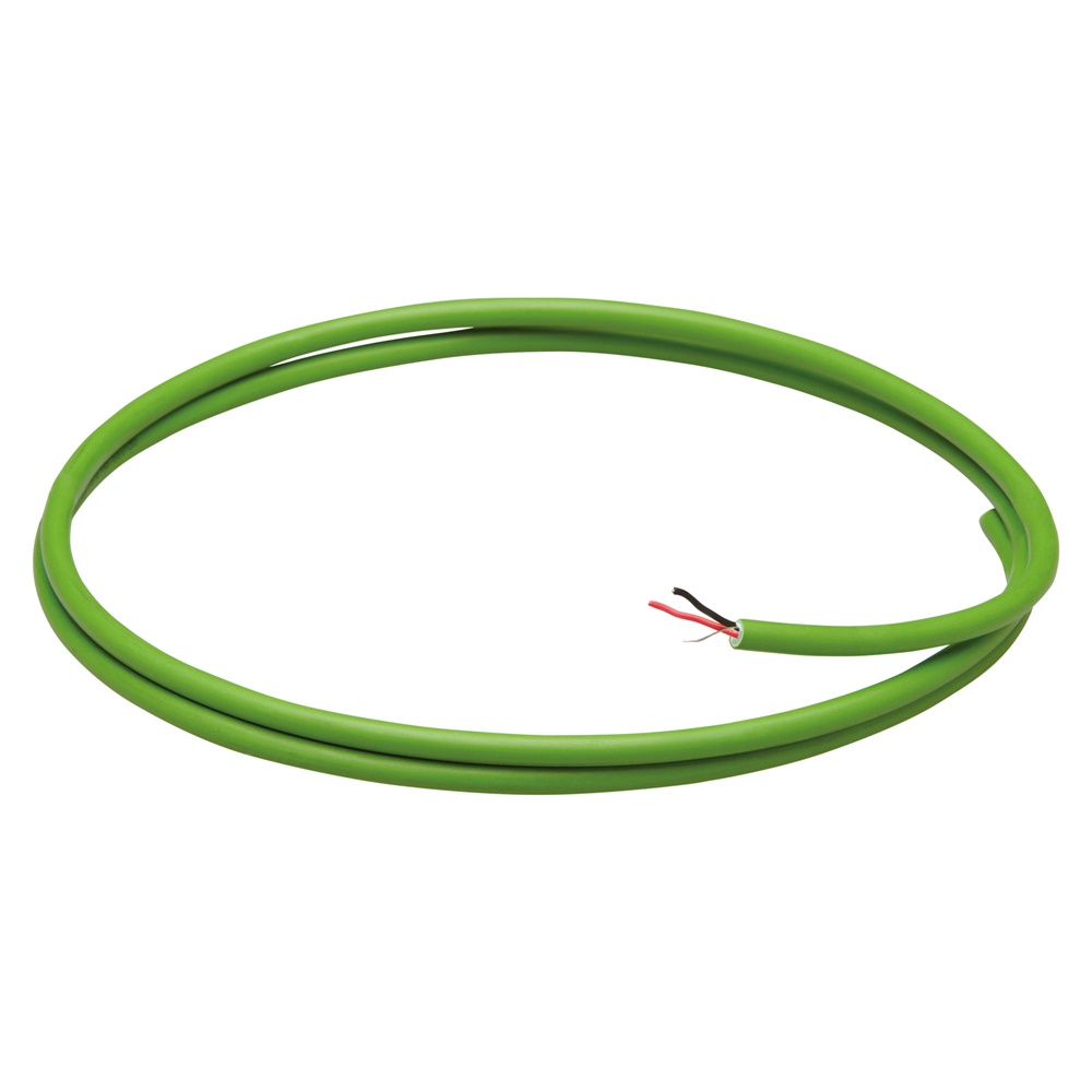 CAVO BUS KNX - GUAINA LSZH - 2 CONDUTTORI 1x2x0,8 - DIAMETRO 5,2mm - CLASSE CPR CCA-S1A,D0,A1 - VERDE