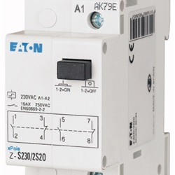 Relè passo-passo 8V AC 2NA 16A montaggio guida DIN 17,5mm per impianti elettrici