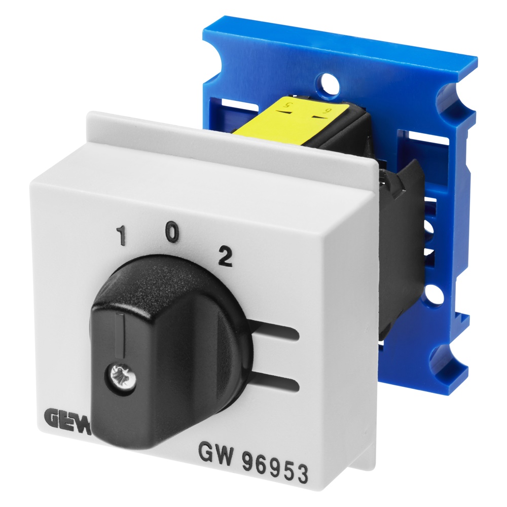 Commutatore linea 3 posizioni ritorno 0 accessorio modulare Serie 90 AM impianti elettrici