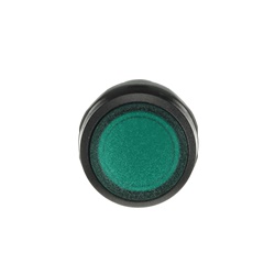 Pulsante compatto illuminato verde 1NO 230V per controllo circuiti elettrici industriali e civili