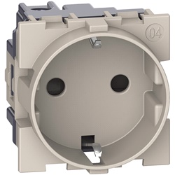 Presa standard tedesca 16A 250V 2P+T sabbia per impianti elettrici