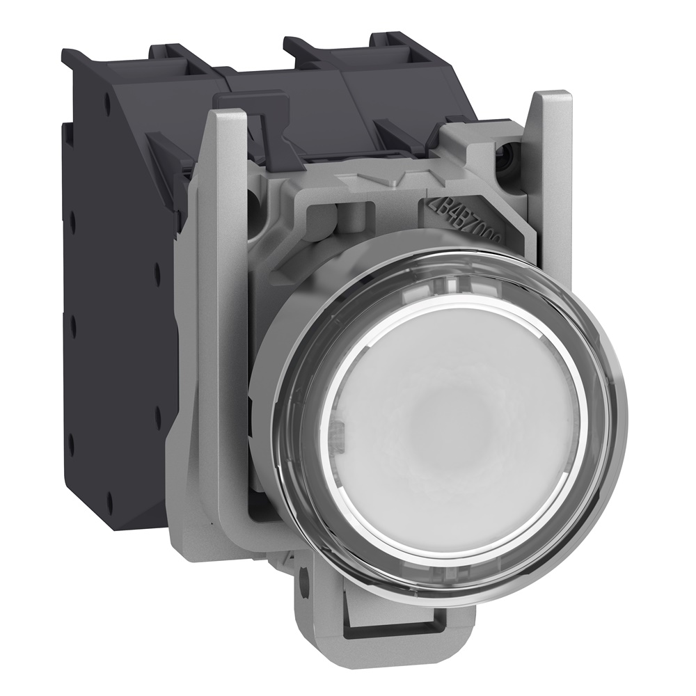 Pulsante luminoso bianco con cappuccio ATEX 24..240V
