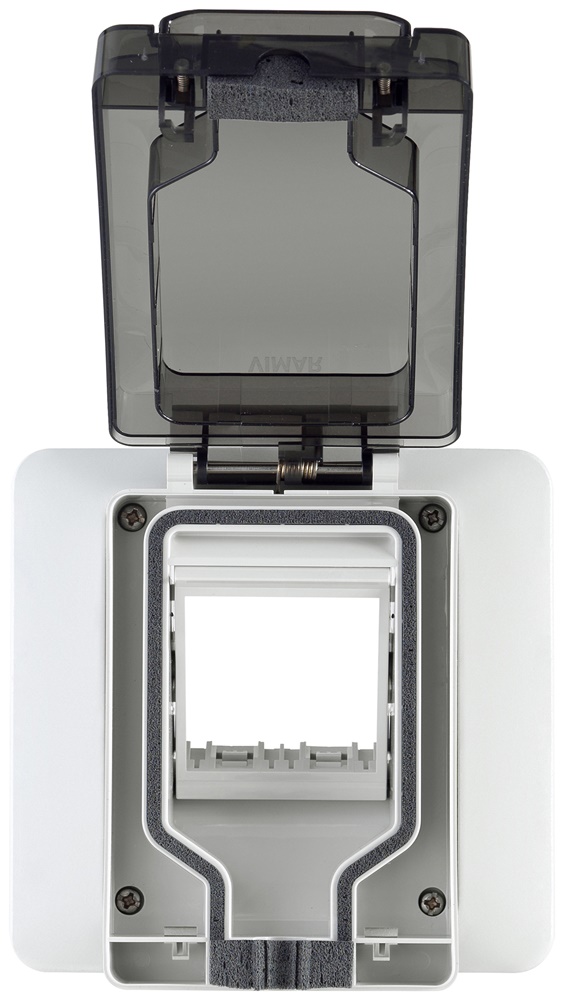 Calotta stagna IP55 spina inserita 2 moduli per scatola incasso 3 moduli Eikon Arké Plana
