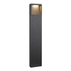 Paletto LED esterno antracite 7W IP54 design moderno per giardini e vialetti