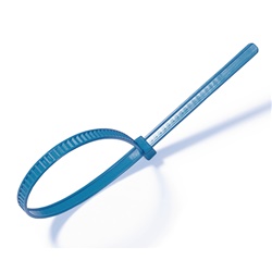 Fascetta riapribile riutilizzabile 196x4,8 mm blu per cablaggio e packaging