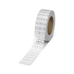 Targhetta bianca 15x4mm per morsettiere