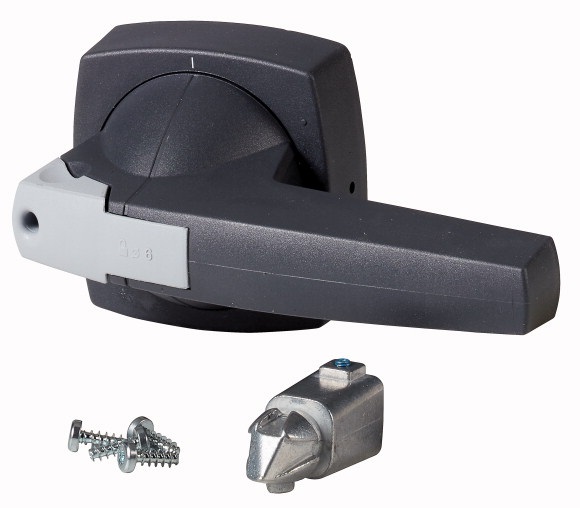 Maniglia rotativa bloccopporta con lucchetto diametro 10x10 per montaggio porte angolo 90° utilizzo DMVS QSA