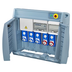 Quadro elettrico Q-BOX6 ASC 6 prese cablato 6 kW cantiere certificato EN 61439-4
