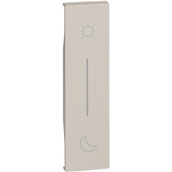 Cover illuminabile simbolo Notte & Giorno per comando wireless incasso sabbia