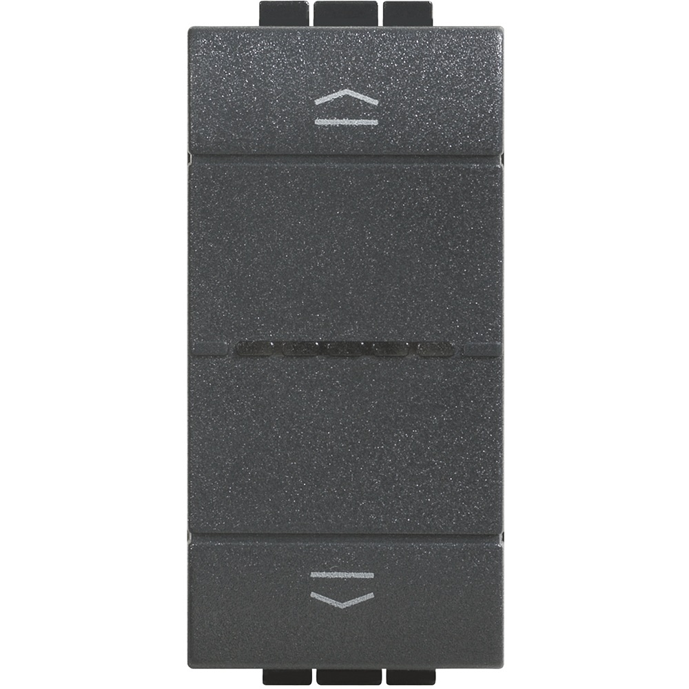 Comando tapparelle wireless 1 modulo con doppio tasto radio rolling code 128 bit per controllo remoto sicuro e senza fili, installazione a incasso senza cablaggio, batteria sostituibile, adatto impianti elettrici moderni