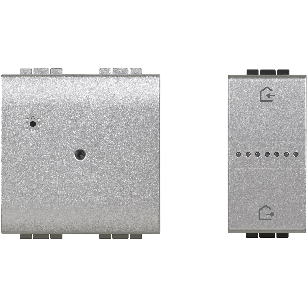 Gateway radio bidirezionale per automazione casa controllo luci tapparelle prese connesse comando wireless Entra&Esci 1M 2 moduli 110-230V